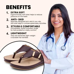 doctor extra soft Women Flats Sandal image 3
