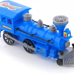 333mart Plastic String Pull-Back Steam Train Engine with LED, Toy for Kids, (Blue,PK1)-picture-35
