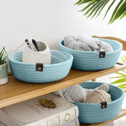 minget Jute Multipurpose Jute Storage Basket | Durable and Stylish Organiser Storage Basket image 2