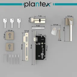 plantex Zinc Alloy Chrome Handlesets image 5