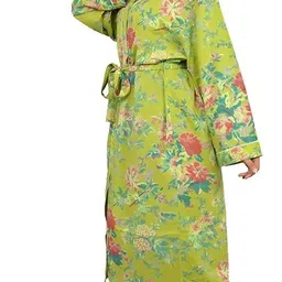 sanskrutihomes Green XL Bath Robe-picture-17