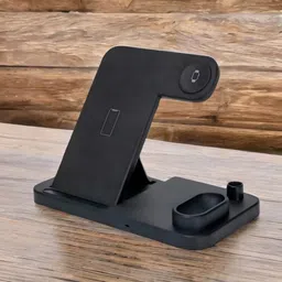 NAVDEVI 4 in 1 Portable 40W Wireless Fast Charging Stand Dock Station Foldable Charger Charging Pad-picture-10