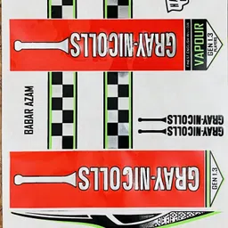 kyrios GRAY NICOLLS 3D Embossed Cricket bat sticker Bat Sticker-picture-12
