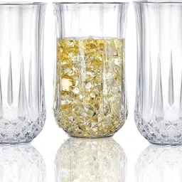 greenable (Pack of 6) Heavy Base, Perfect Gifts, Mixed Drinks) Glass Set Water/Juice Glass image 2