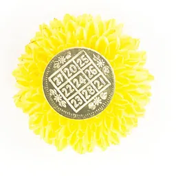 rde home care Lakshmi Kubera Coins 108 Numbers Brass Yantra image 3