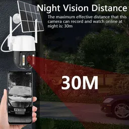 AVOIHS 4G Solar-Powered Wireless Security Camera with 1080P HD Night Vision 2-Way Audio Security Camera image 2