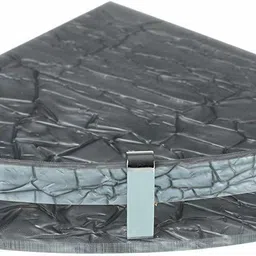 quistal Wall Mount Modern Corner Shelf - 12 X 12 Inch, Pack of 1, Marble Black Acrylic Wall Shelf-picture-18