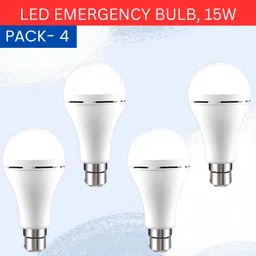 sacro 15W Rechargeable Inverter LED Bulb with Upto 4H.Power Cut Lighting Pack of_4S327 4 hrs Bulb Emergency Light-picture-33