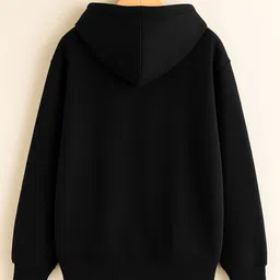 bikit Men Full Sleeve Solid Hooded Sweatshirt image 2