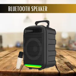 FRONY Monster (WIRELESS TOWER SPEAKER) Dynamic Thunder Sound With Karaoke MicK377 35 W Bluetooth Tower Speaker image 1