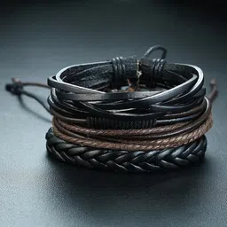 university trendz Leather Charm Bracelet image 3