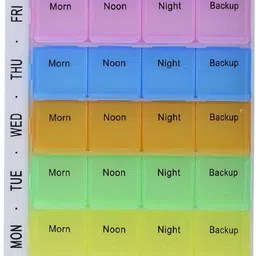 shuang you 7 Day 7 Day Weekly 28 Compartments Pill Box Morning Night Medicine Pill Organizer Pill Box-picture-29