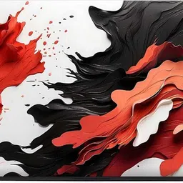 Flipkart SmartBuy Full Body Laptop Skin for Laptops Upto 15.6 Inch - Red Black Ink Art HD Sticker No Residue Removable Self Adhesive Vinyl Laptop Decal 15.6 image 3