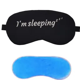 jenna Sleeping Eye Shade Mask Cover for Insomnia, Meditation, Puffy Eyes and Dark Circles Sleeping Black With Gel-picture-13