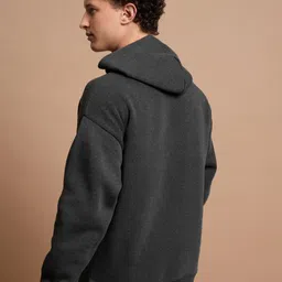 highlander Men Full Sleeve Solid Hooded Sweatshirt image 2