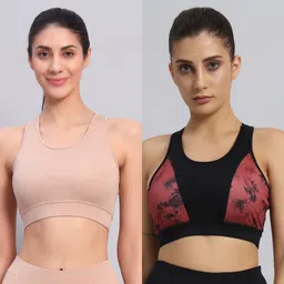 being runner Pack of 2 Women Sports Non Padded Bra-picture-31