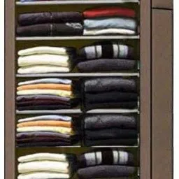 bhimada cloth stand rack shelf almirah PVC Collapsible Wardrobe-picture-12