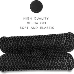 besillia Silicone Trivet Pot Holders,Counter Mats,Tables Placemats,Black 2 Round, 2 Square Trivet image 5