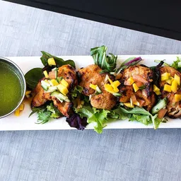 chefman Electric & Charcoal Barbeque Grill Compact & Elegant Look with Healthy Cooking, 6 Skewers Barbeque with Wooden Handles-YELLOW Hut Shape Electric Grill Electric Grill image 2