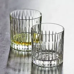jigshtial (Pack of 6) 300 ML Wine Glass,Water Juice Tumbler Glass Multi-Purpose Beverage Glass Set Whisky Glass image 4