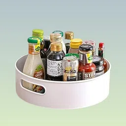 vyaenvx Plastic 360-degree Revolving Storage Container – Residential & Culinary Area Storage Basket-picture-39