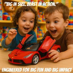 niyamat Scale Big Remote Control Racing Wall Car Super Sports Car Toy image 2