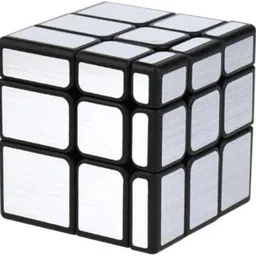 joeyenterprises Silver puzzle cube and Rubik's cube image 2