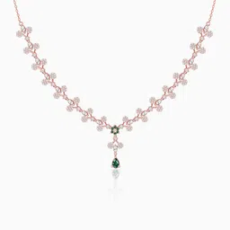 giva Zircon Rhodium Plated Sterling Silver Necklace-picture-39