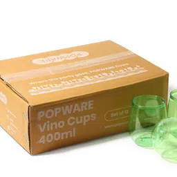 popware (Pack of 12) Vino Cup Stylish Unbreakable Premium Outdoor Use Serving Soft Drink Glass Set Water/Juice Glass image 5