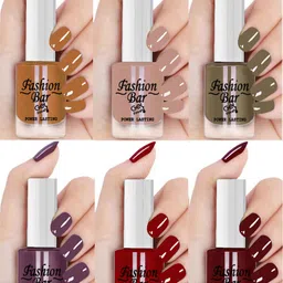 fashion bar Quick Dry GEL Shine Nail Polish Combo Set for Women & Girls 2253 Multicolor-picture-18