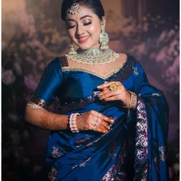 vraj creation Woven Mekhela Chador Pure Silk Saree image 3