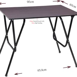 table magic CITY 90 Wenge Metal Portable Laptop Table image 5