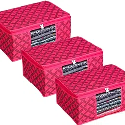 Champaran Industries Wardrobe Storage Organizer Storage Box Cotton Laundry Bag-image-47