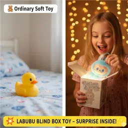 have fun Premium Labubu Cute Surprise Toy – Random Color Gift | Happiness Edition - 17 cm image 5