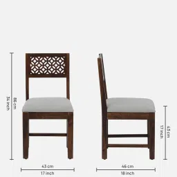 mudramark from pepperfry Parnika Sheesham Wood 6 Seater Dining Set in Scratch Resistant Provincial Teak Finish image 2