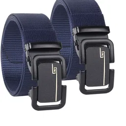 bpride Men Casual, Evening, Formal, Party Blue, Blue Nylon Belt image 1