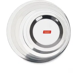 sumeet Stainless Steel Heavy Gauge Ciba/Lids/Tope/Cheeba Cover 4.84 inch, 5.43 inch, 6.1 inch, 6.57 inch, 7.28 inch, 7.87 inch Lid Set image 3