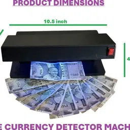 Unicus All Fake Currency (Note) Detector Machine With UV Lights Handheld Currency Detector image 5