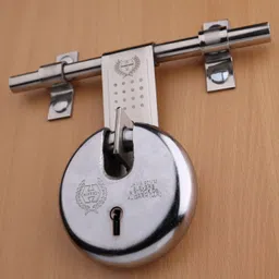 harrison JAMA LOCK - Steel Round Lever Jama Lock (8 Levers) with 3 No. Keys - 90 MM Padlock image 2