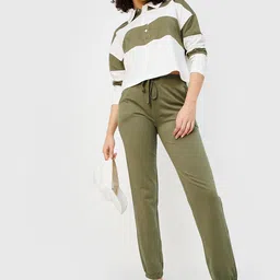 max Women Solid Green Track Pants-picture-15