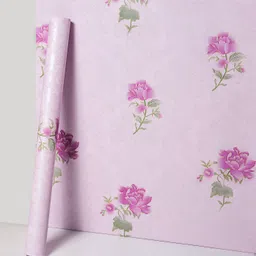 Vinyl Floral & Botanical Pink Wallpaper-image-4
