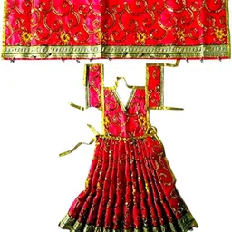 valzo 9 INCH DURGA SET WITH SEQUANCE EMBROIDRY , FANCY MATARANI DRESS Dress-picture-26