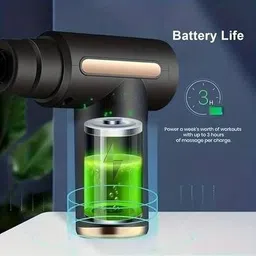 sinagar Deep Tissue Full Body Massage Gun Silicone Head 3000mAh Battery image 2