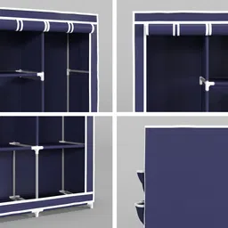 inside style Carbon Steel Collapsible Wardrobe image 3