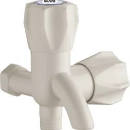 nixnine NX735 Pack of 1 ABS Plastic 2 in 1 Bib Cock Water Tap Bathroom Faucet Kitchen Water Tap Toilet size 1/2" ( Ivory ) Bib Tap Faucet-picture-10