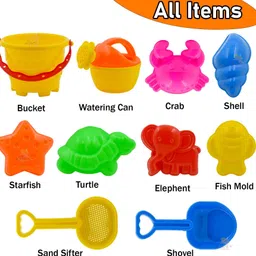 joy baby toys Castle Building Sand Game Plastic Beach Toy Set for Kids Summer Fun image 3