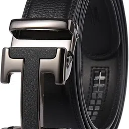 contacts Men Casual, Evening, Formal, Party Black Genuine Leather Belt-picture-19