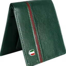 fabacle Men Trendy, Casual Green Artificial Leather Wallet image 2