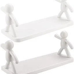shreejee Self Adhesivecute Floating Shelves Wall Shelf for Home, Office & Kitchen X2.548 Plastic Wall Shelf-picture-23
