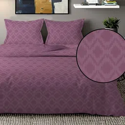 decor2admire Cotton Super King Flat 400 TC Self Design Bedsheet image 2